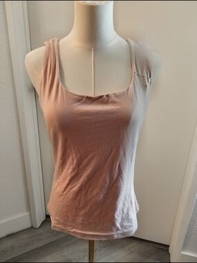 Pinkmstyle Women's Scoop Neck Tank Top - Blush Pink
